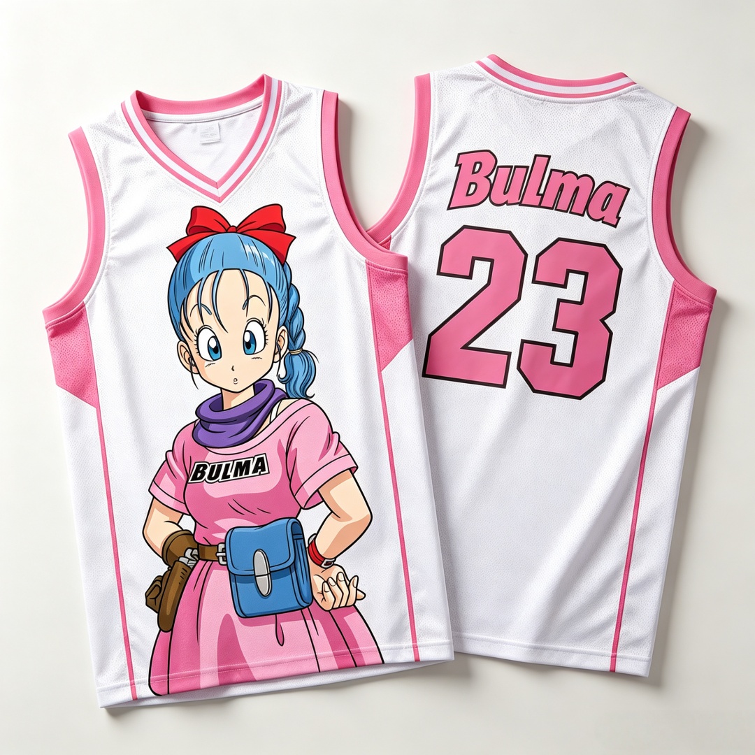 Basketball Arcade Game - Dragon Ball Bulma No.23 Basketball Jersey