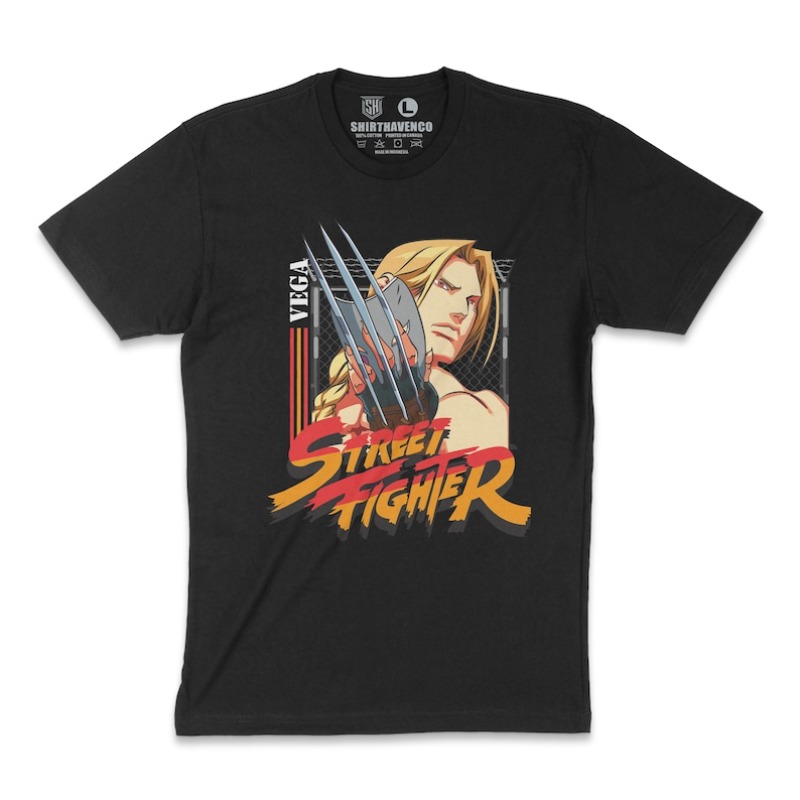 Arcade Vegas - 00012730#A-Vega T-Shirt Street Fighter Tee Retro
