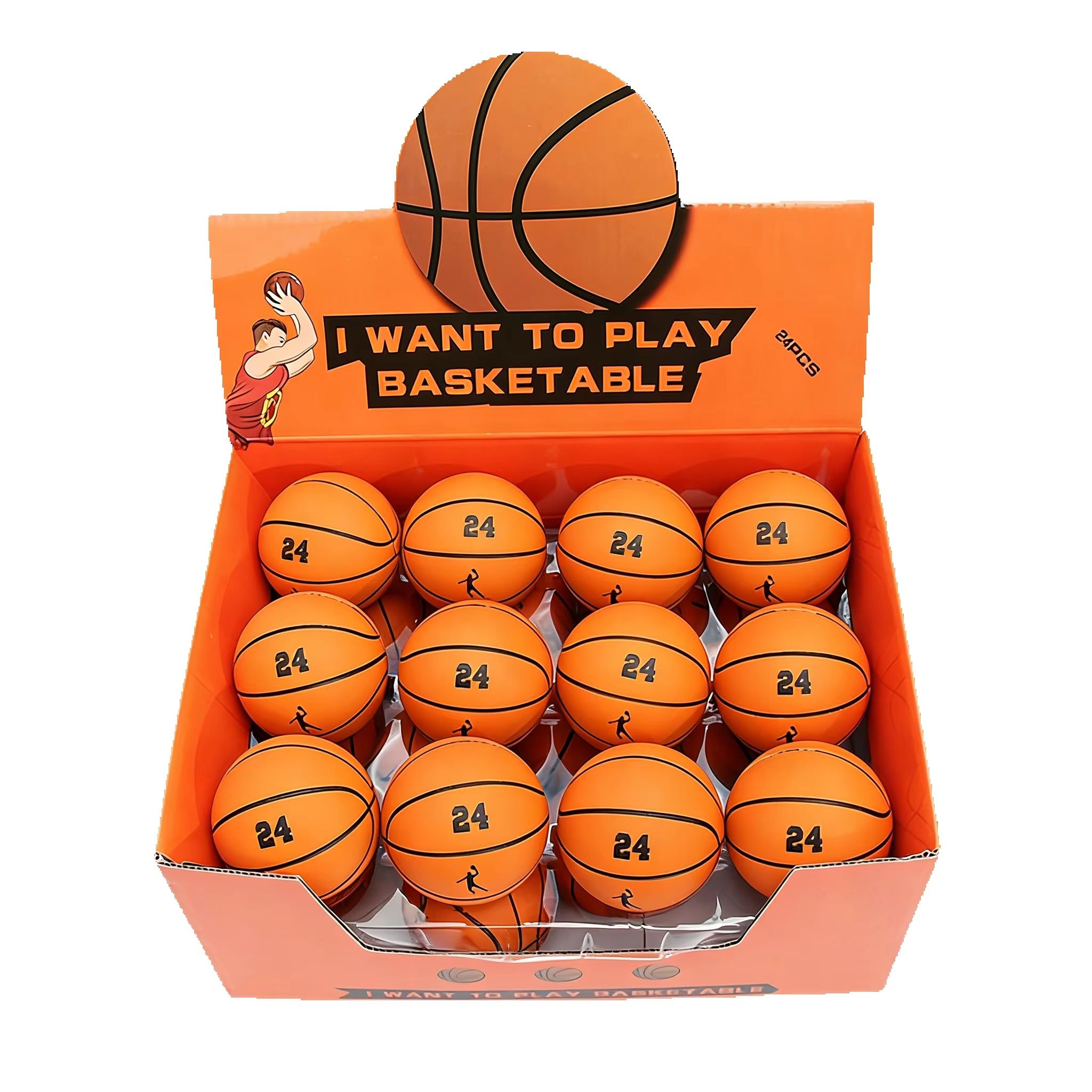 Basketball Arcade Game - 6cm Ultra High Elasticity Mini Rubber