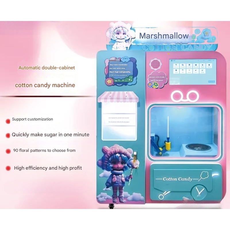 FOB Automatic Cotton Candy Ven - Vending Machine Qr Code recension och pris