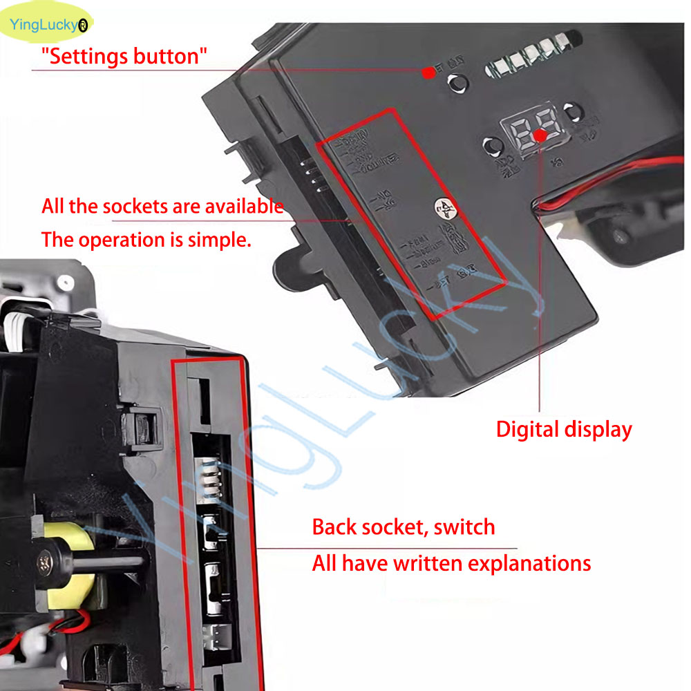 Colorful LED Multi Coin Accept - Arcade Ticket Machine recension och pris