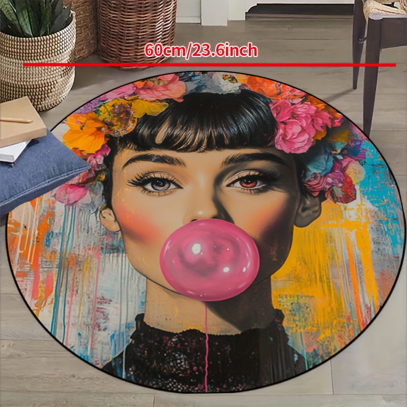 Graffiti Art Woman With Floral - Bubble Gum Machine recension och pris