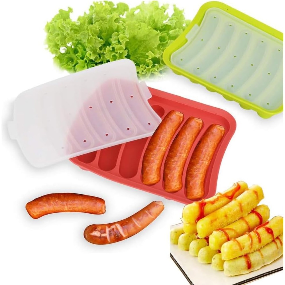 1Pcs Silicone Sausage Mold 6-c - Hot Dog Vending Cart recension och pris