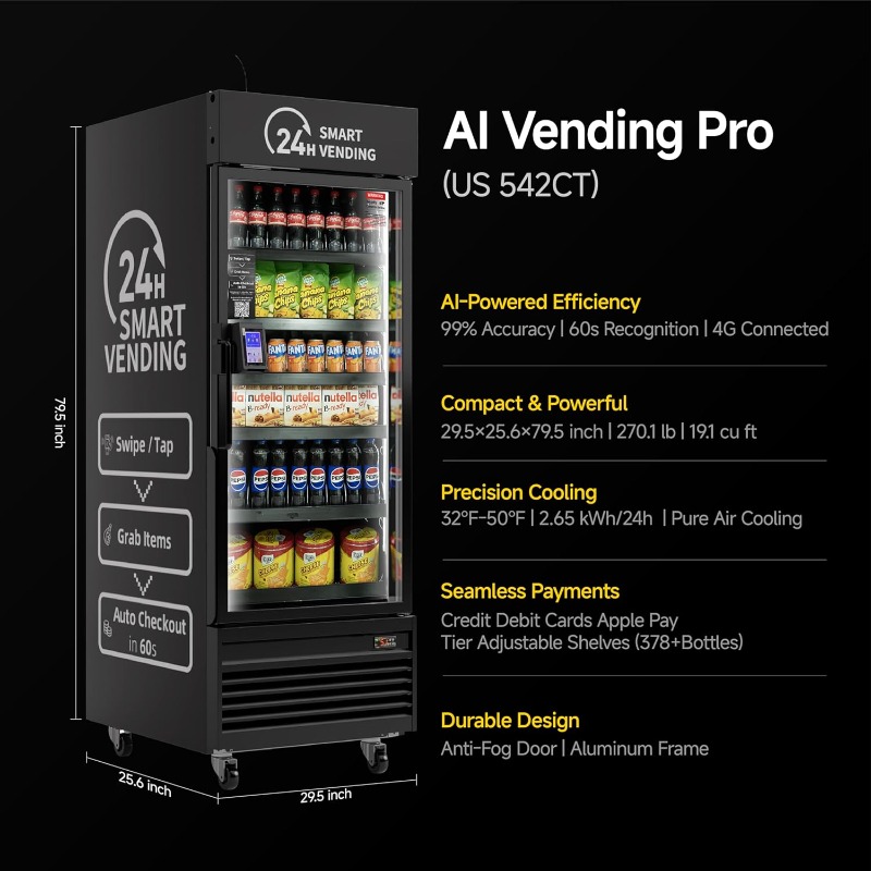 Customized Smart Open-Front Ve - Open Vending Machine recension och pris