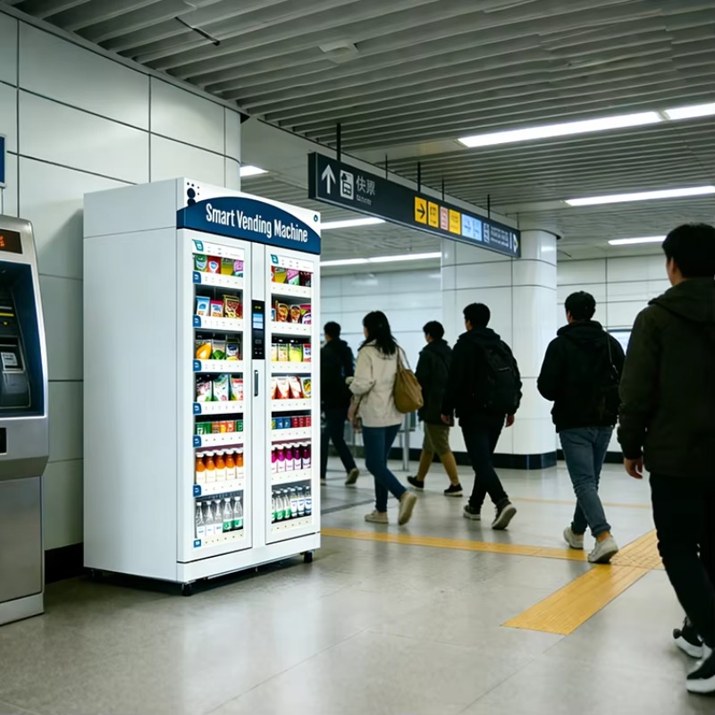 AI Smart Fridge EU/US Cashless - Open Vending Machine recension och pris