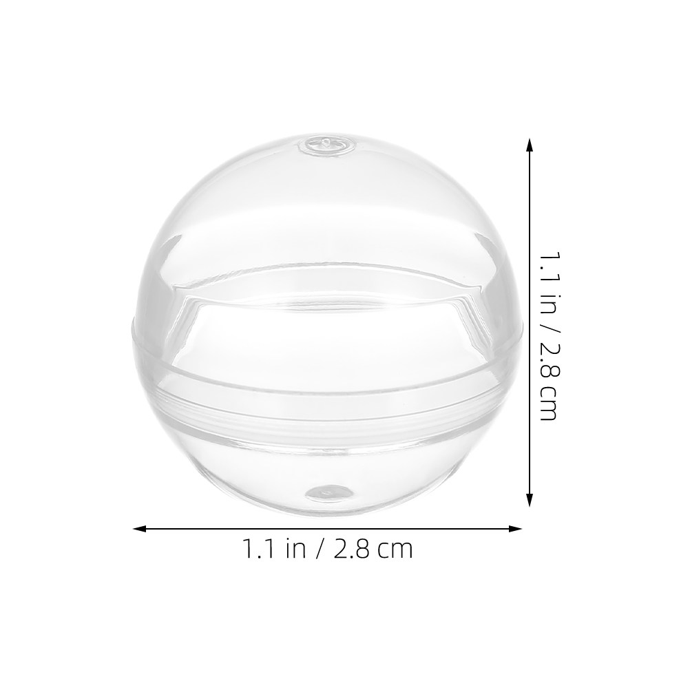 50Pcs 28Mm Clear Round Capsule - Open Vending Machine recension och pris