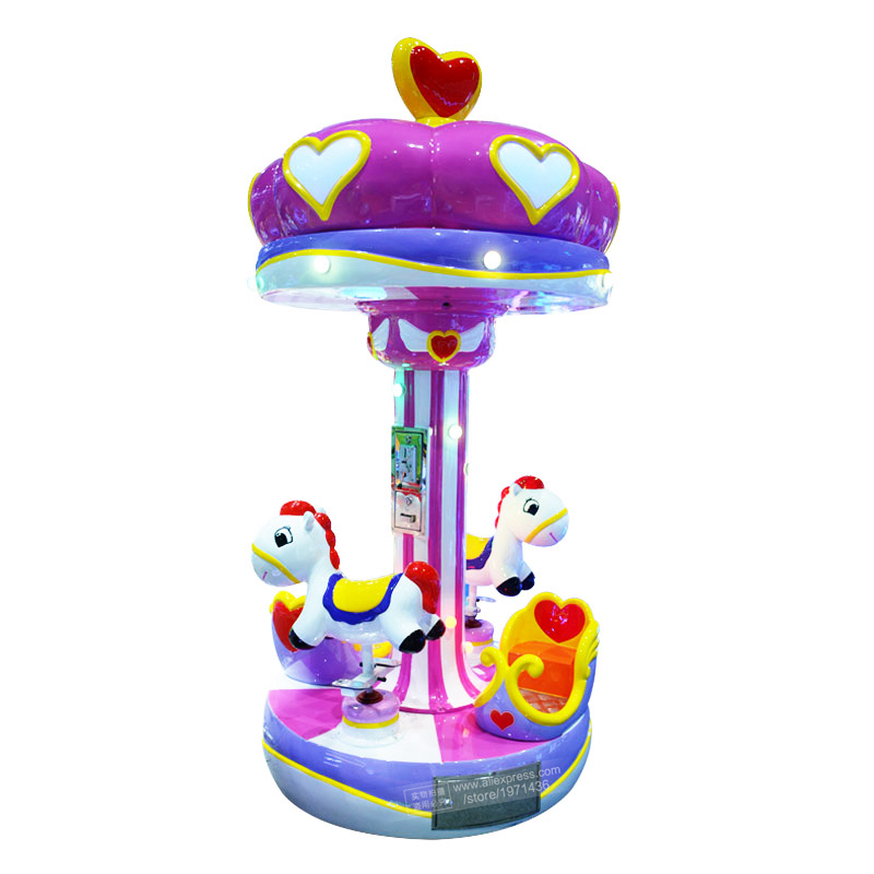 Electric Carousel Horse 3 Pers - Coin Operated Kiddie Ride recension och pris